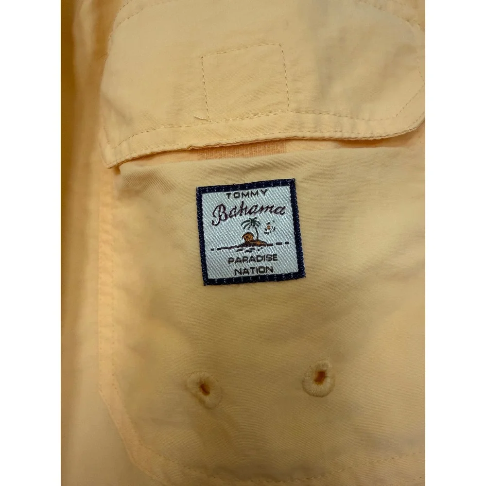 Tommy Bahama Relax Paradise Nation Swim Trunks Yellow Embroidered Marlin Mens